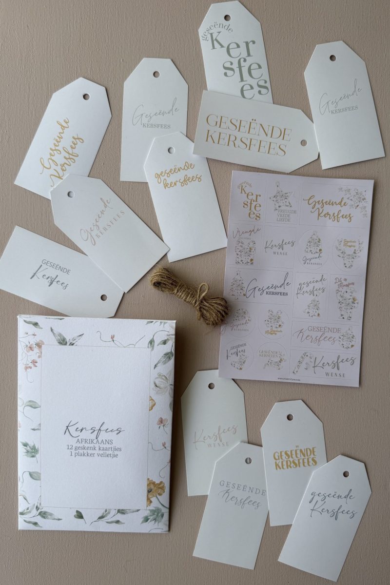 gift tag & sticker sheet bundles – Christmas